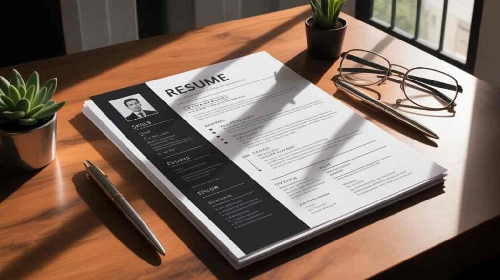 Professional one-page resume template for fresh graduates in 2026