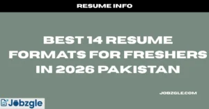 Best 14 Resume Formats for Freshers in 2026 Pakistan