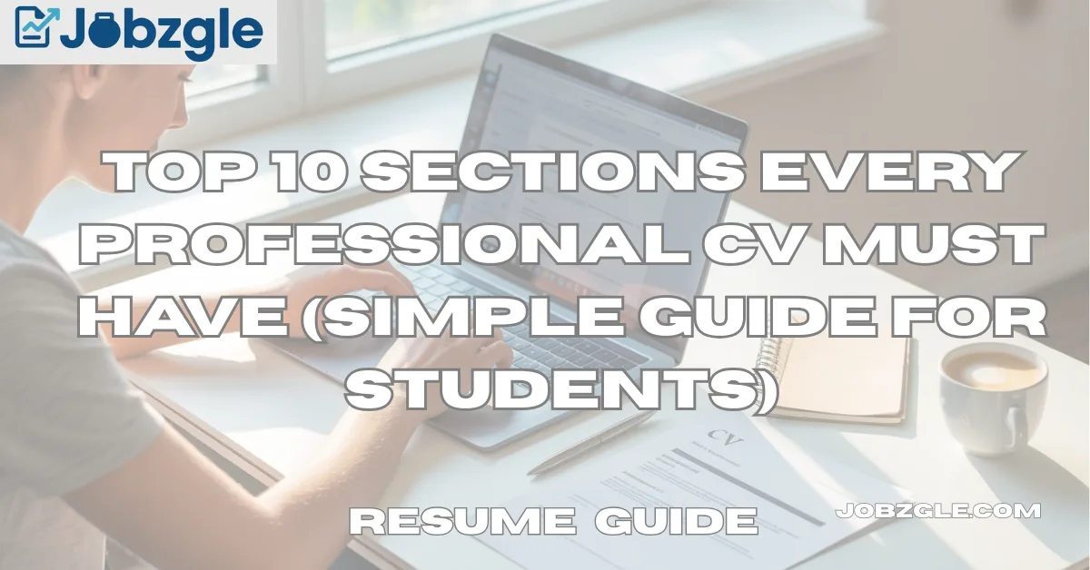 Top 10 Sections Every Professional CV Must Have (Simple Guide for Students)